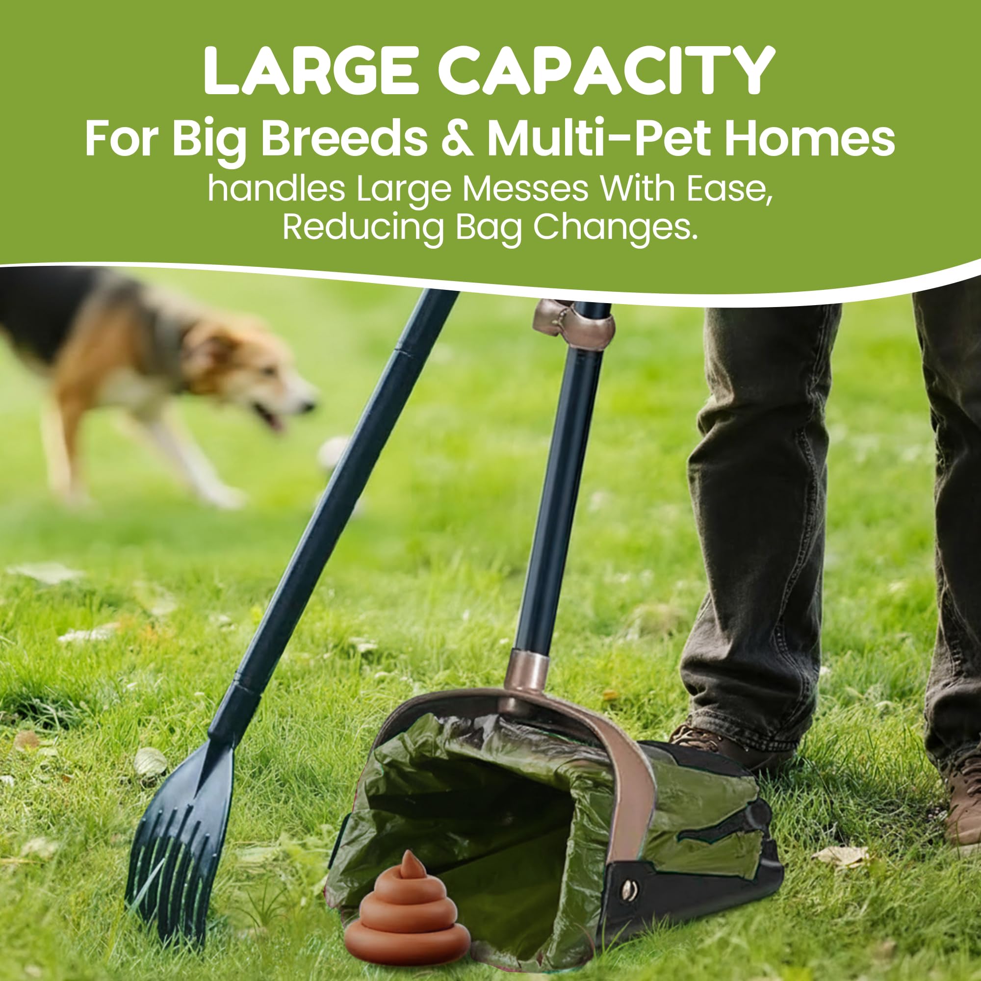 GoGo Stik Dootie Bag heavy-duty construction withstands rugged pet cleanup tasks.