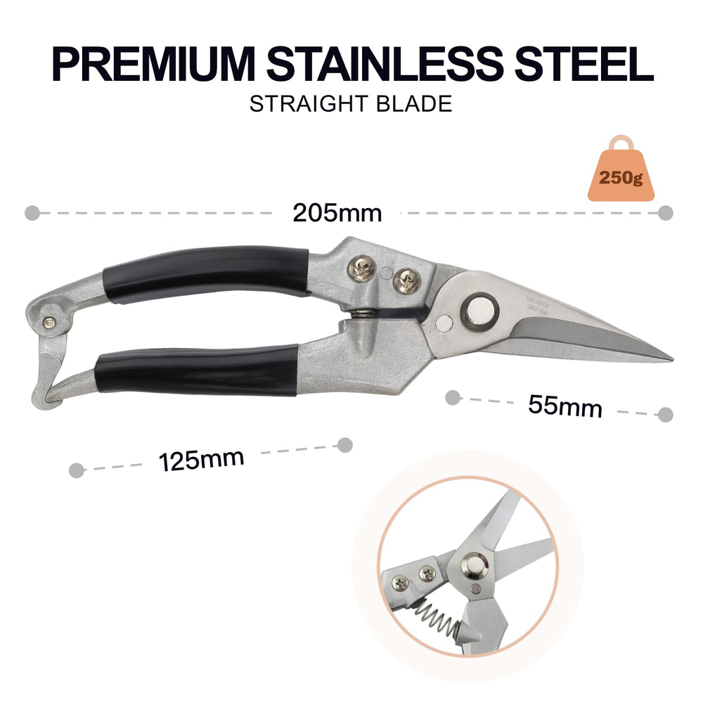 Goat Hoof Trimmers durable zinc alloy resists wear and corrosion.