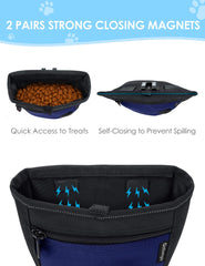Gobeigo pouch holds 2 cups of treats for longer adventures.