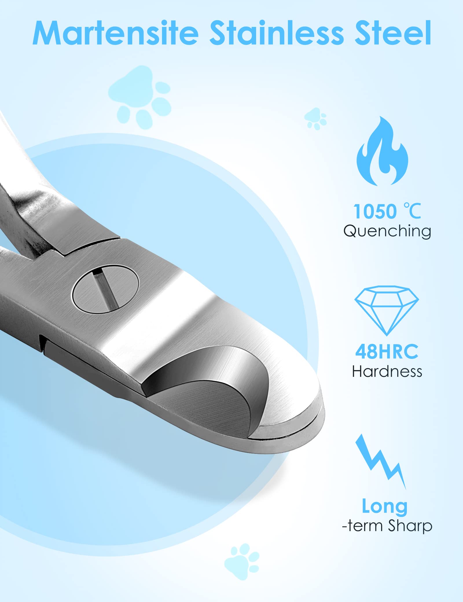 Gobeigo Heavy-duty stainless steel nail clipper for durable, long-lasting use.