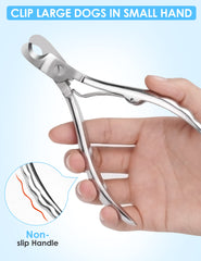 Gobeigo Non-slip handles with angled blade design for safer trimming.