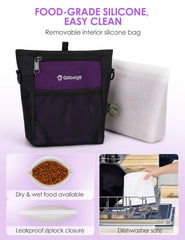 Gobeigo silicone snack bag inside for mess-free treats