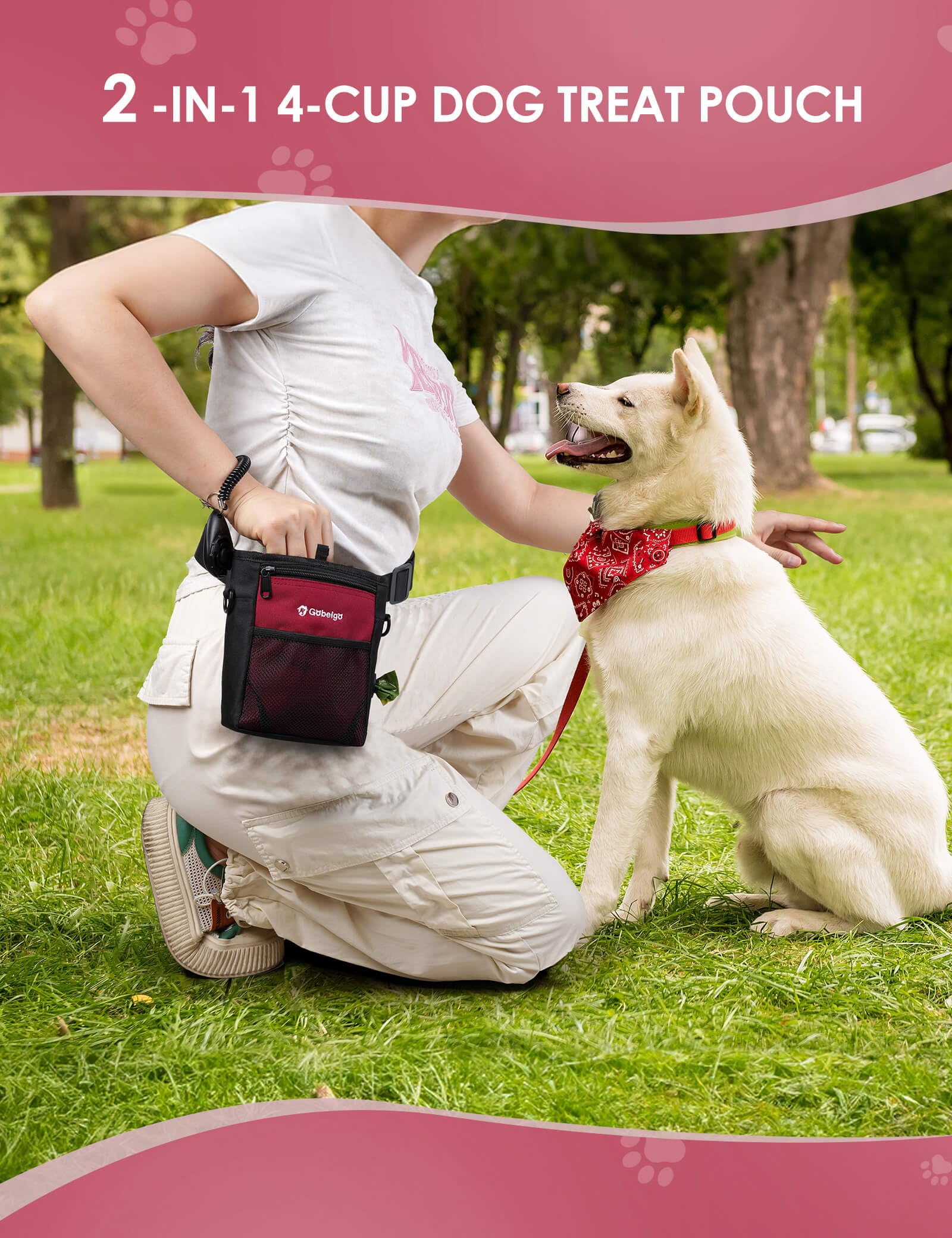 Gobeigo three-way wear design offers belt clip, fanny pack, or crossbody options