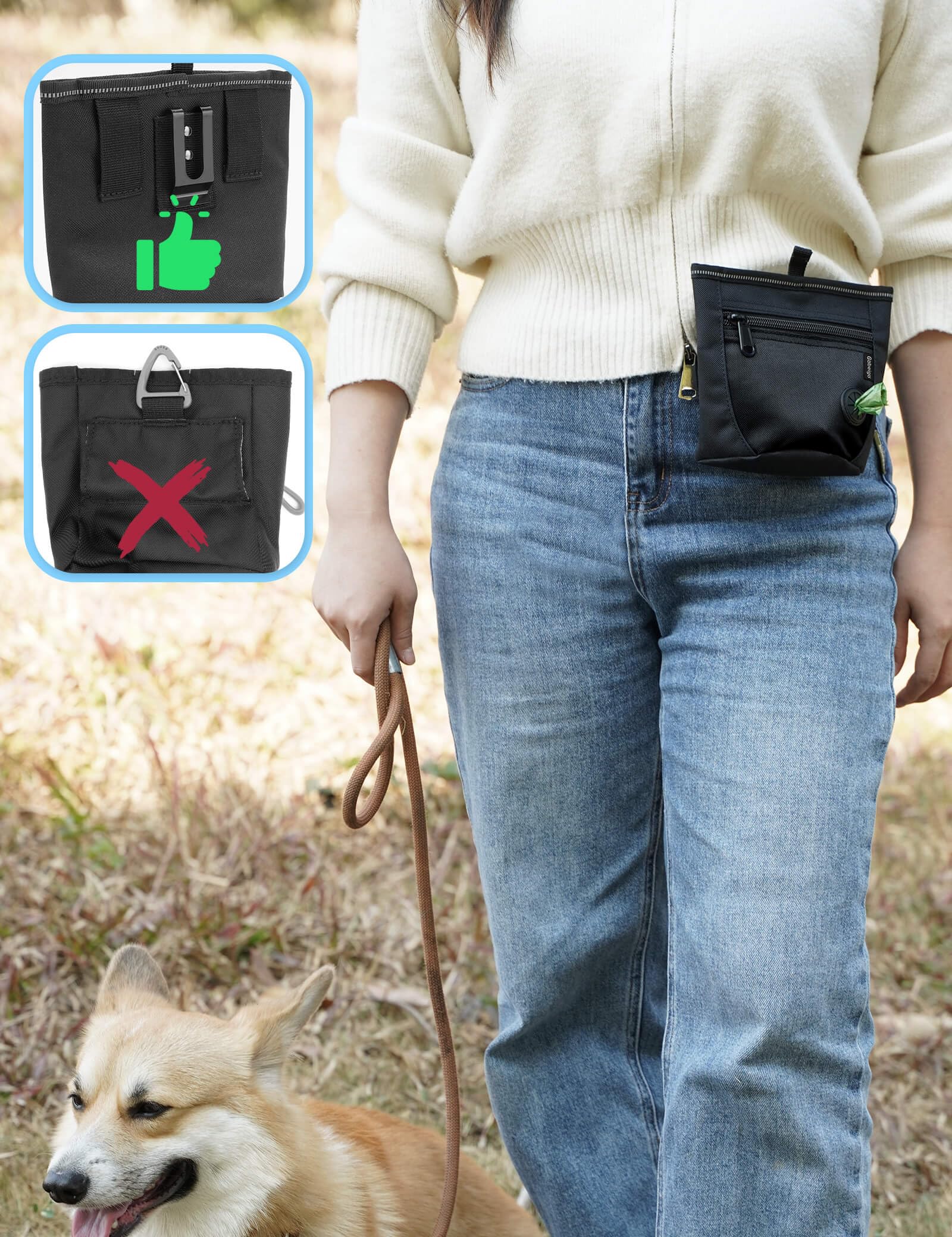Gobeigo training clicker included for quick, humane behavior shaping.