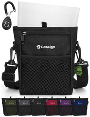 Gobeigo treat pouch with silicone liner showing mess-free storage during walks
