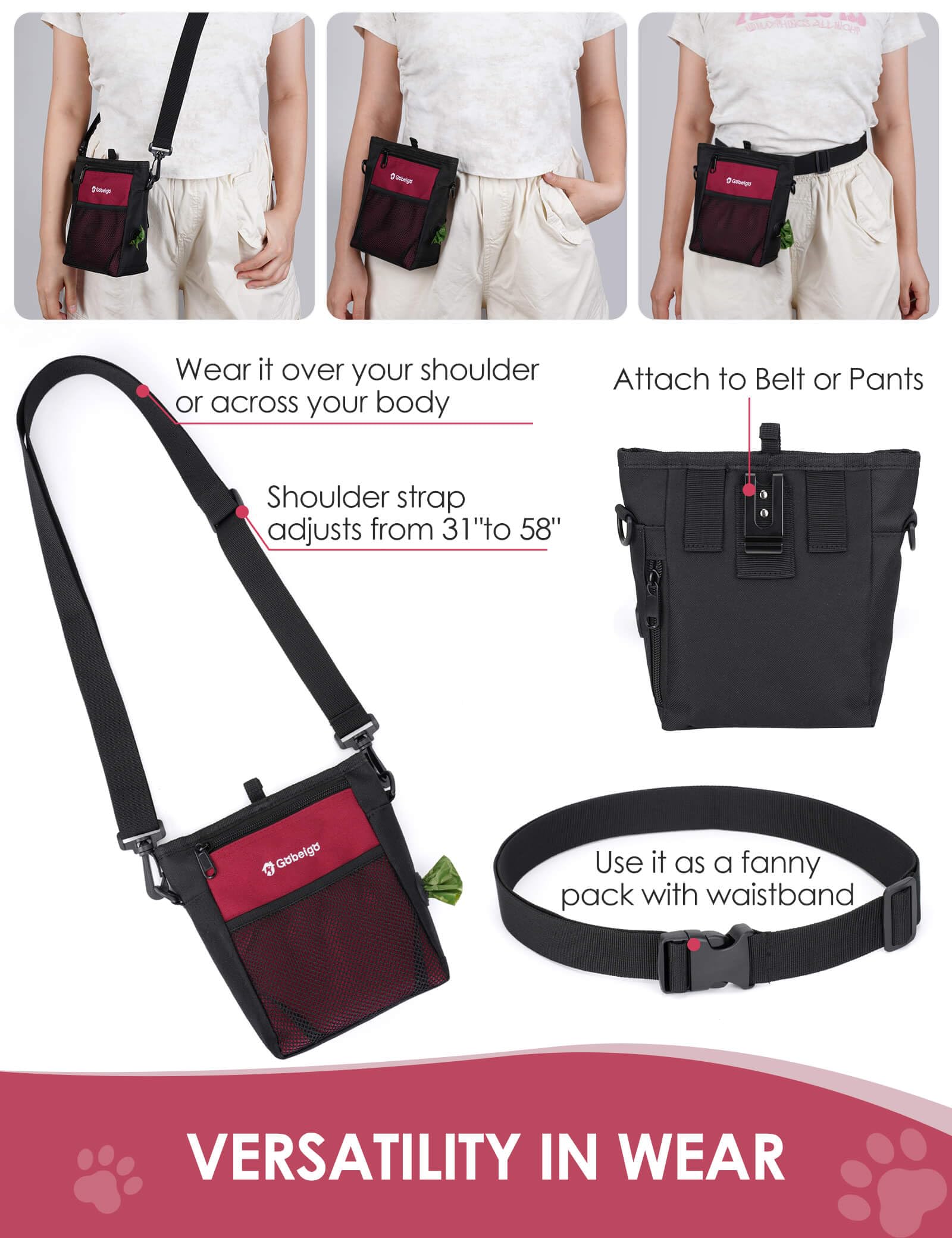 Gobeigo upgraded magnetic closure prevents spills when bending during activities