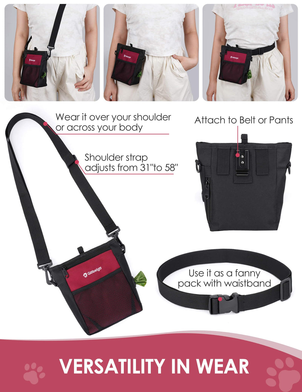 Gobeigo upgraded magnetic closure prevents spills when bending during activities