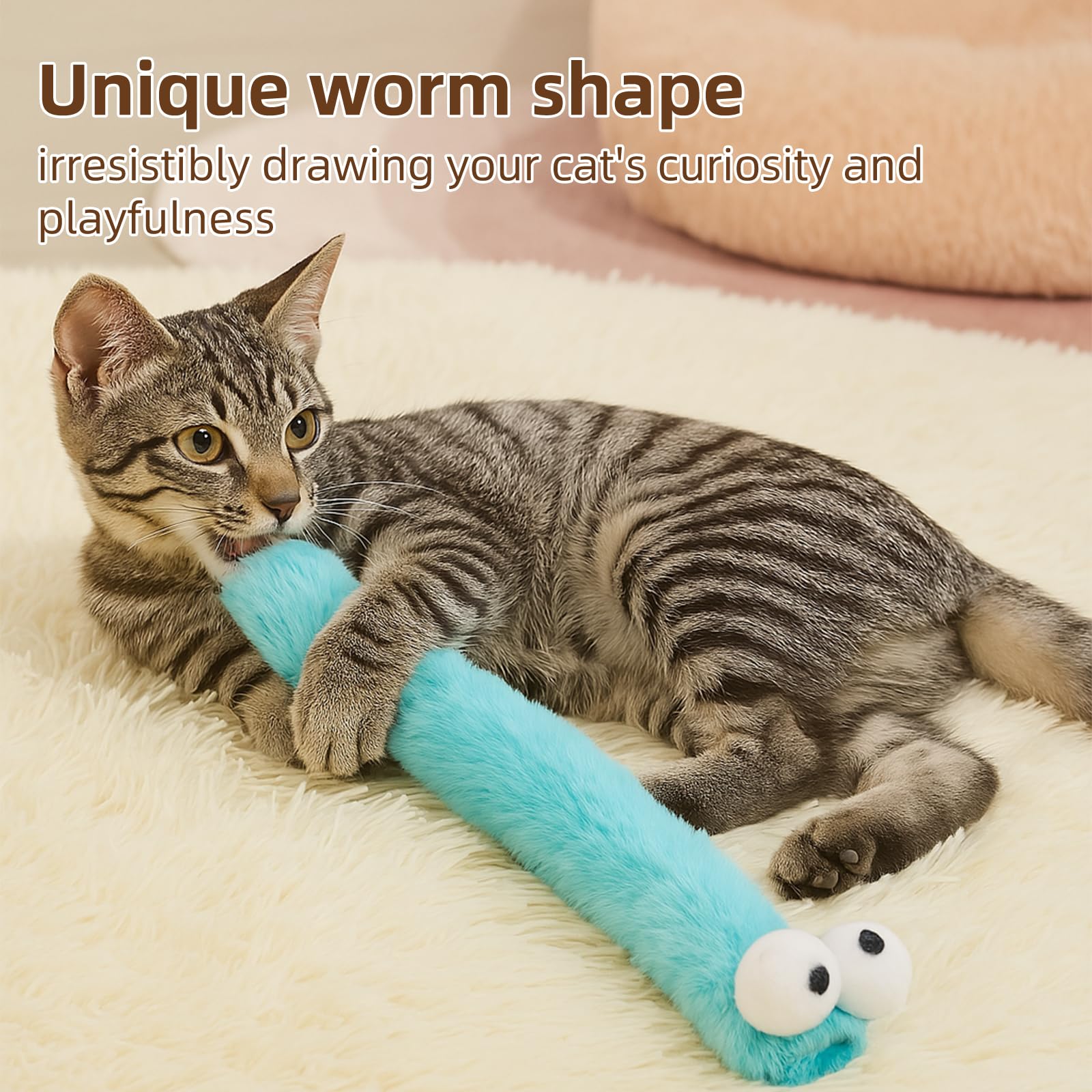 Gochanmon indoor-play toy ready for sniffing, chasing, lounging.