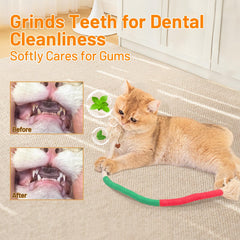 Gochanmon cat toys dental cleaning rope—soft yet durable for chewing