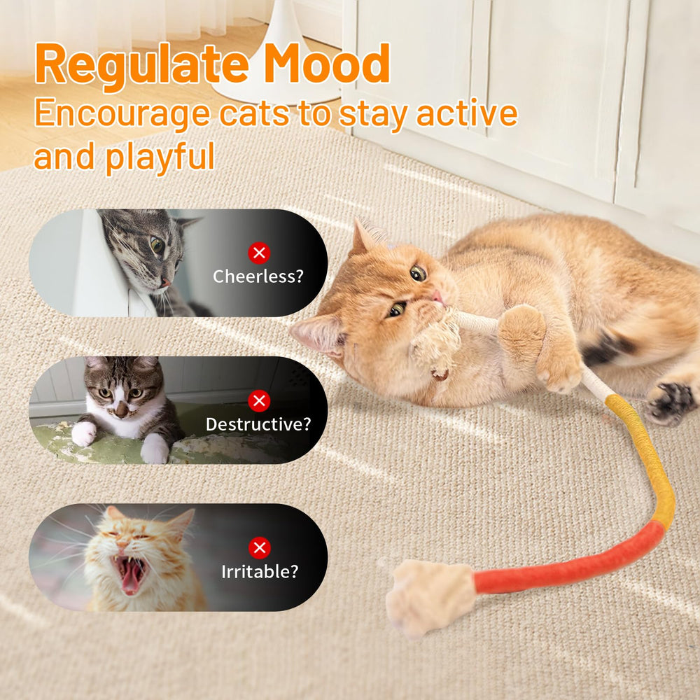 Gochanmon cat toys interactive-play rope keeps indoor cats engaged