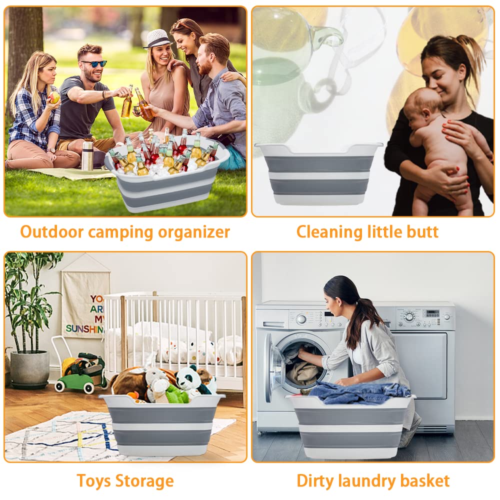 Goderewild multi-use design serves as laundry basket or camping wash basin.