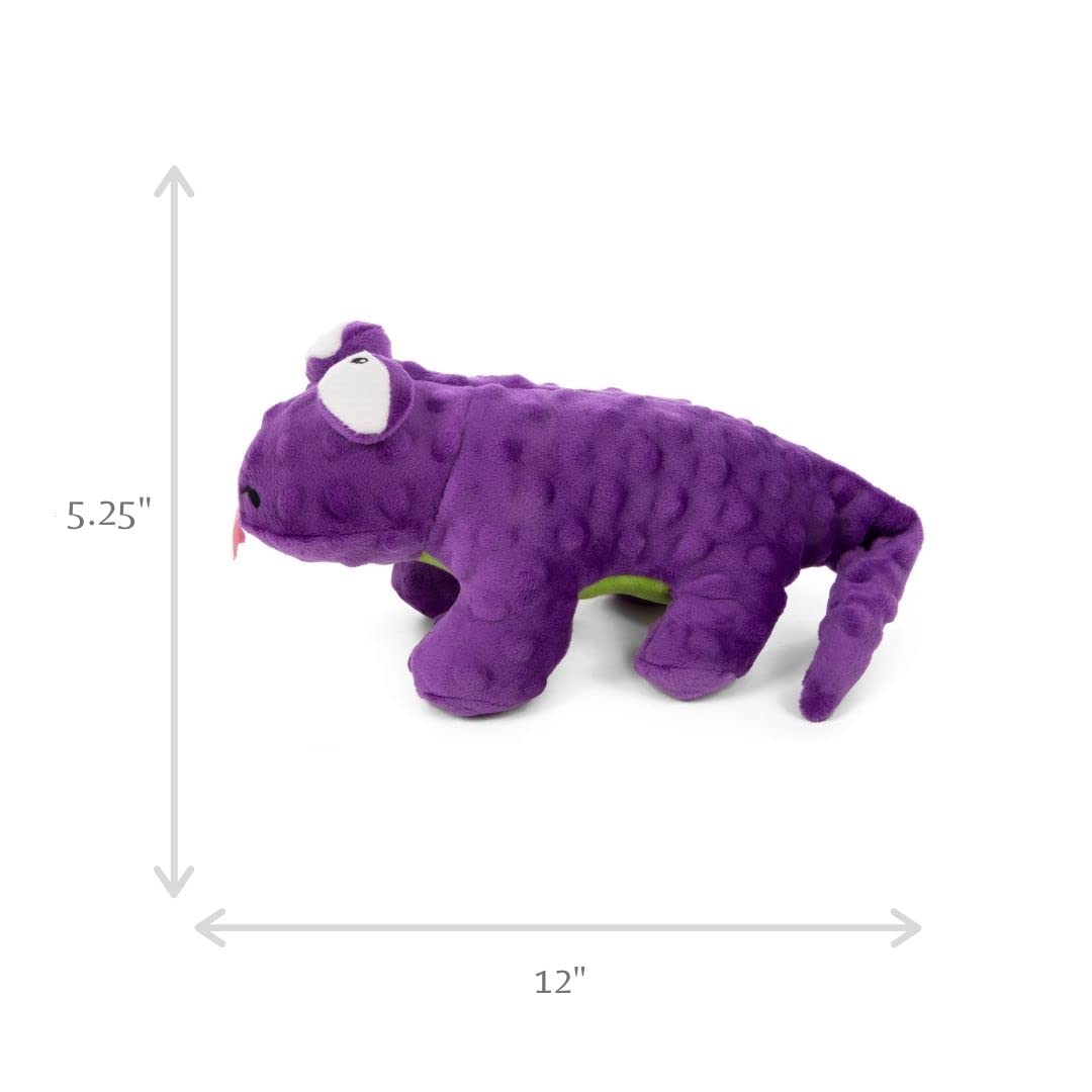 goDog Action Plush Lizard closeup highlights tough lining and plush softness