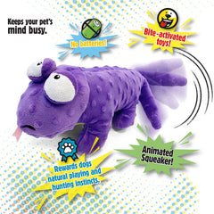 goDog Action Plush Lizard cuddly texture provides comforting snuggle moments