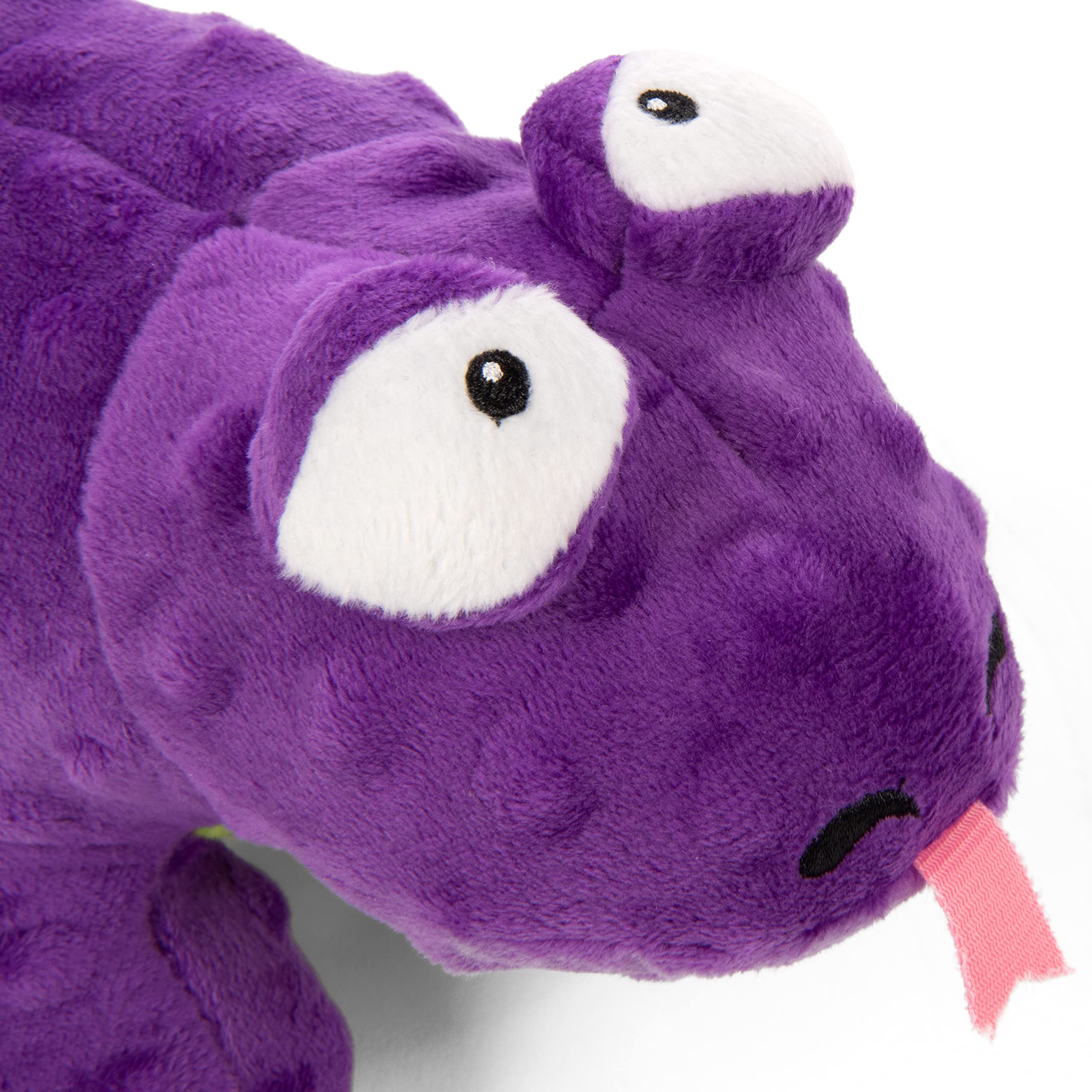 goDog Action Plush Lizard squeaky feature adds instant auditory feedback during fetch
