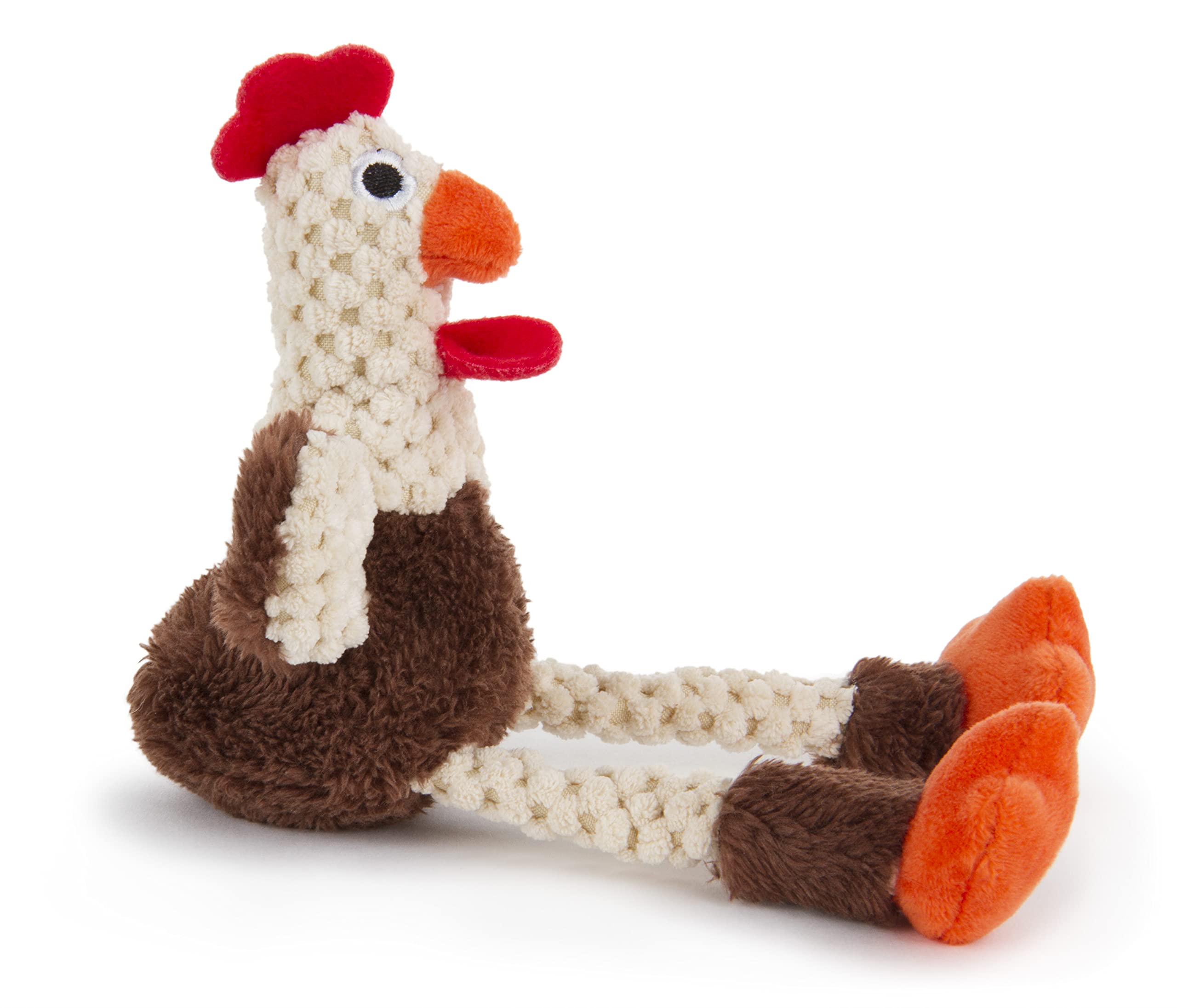 GoDog Checkers Skinny Rooster side view showing compact mini size