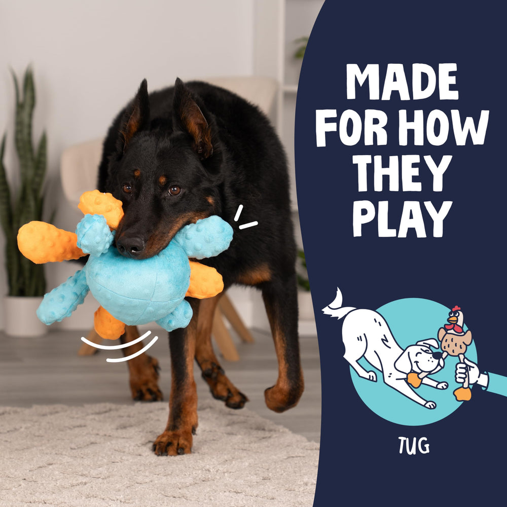 goDog Crazy Tugs Octopus easy-clean design supports quick cleanup after adventures