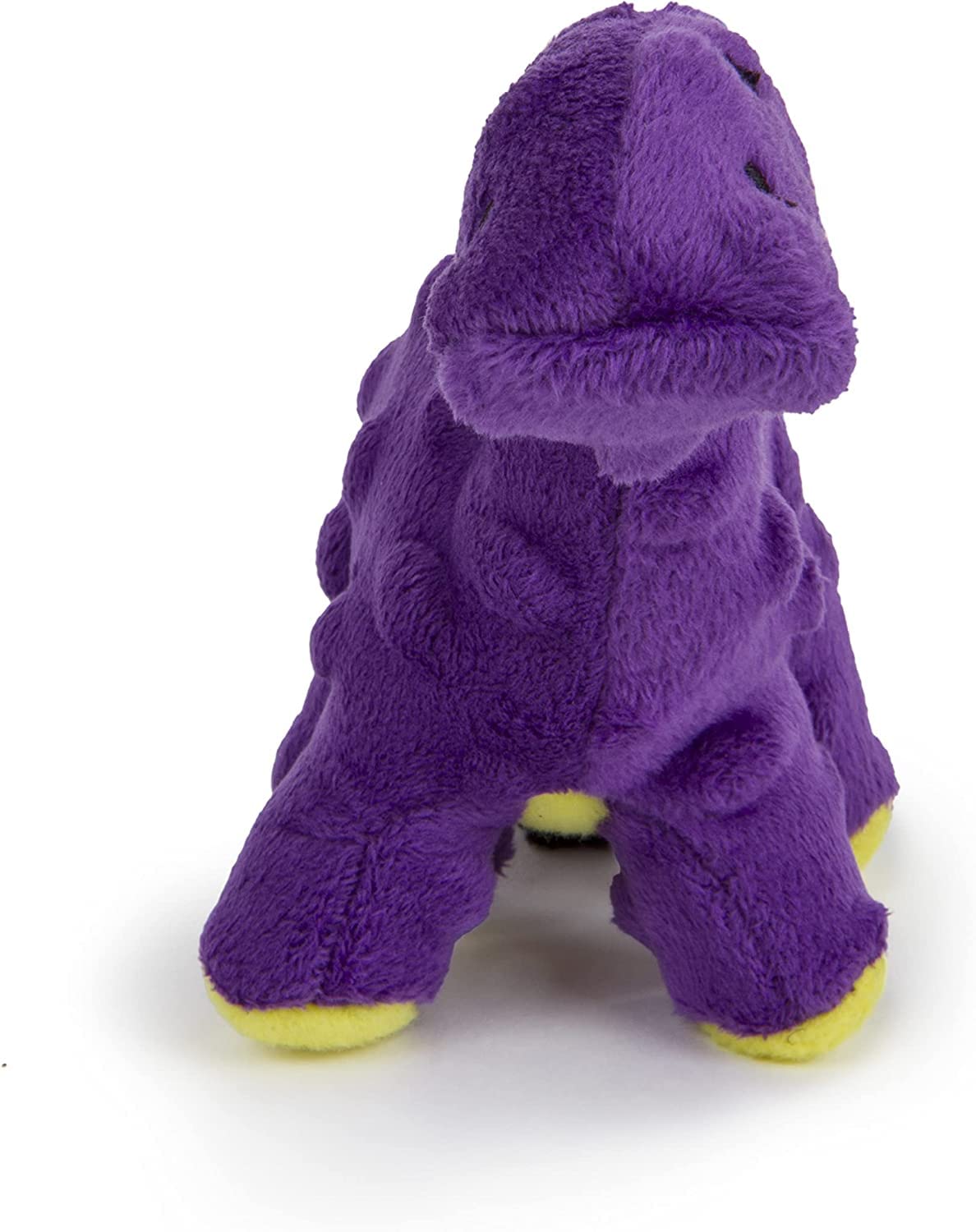 GoDog Dinos Bruto mini toy features chew-guard lining for longer-lasting chew sessions.