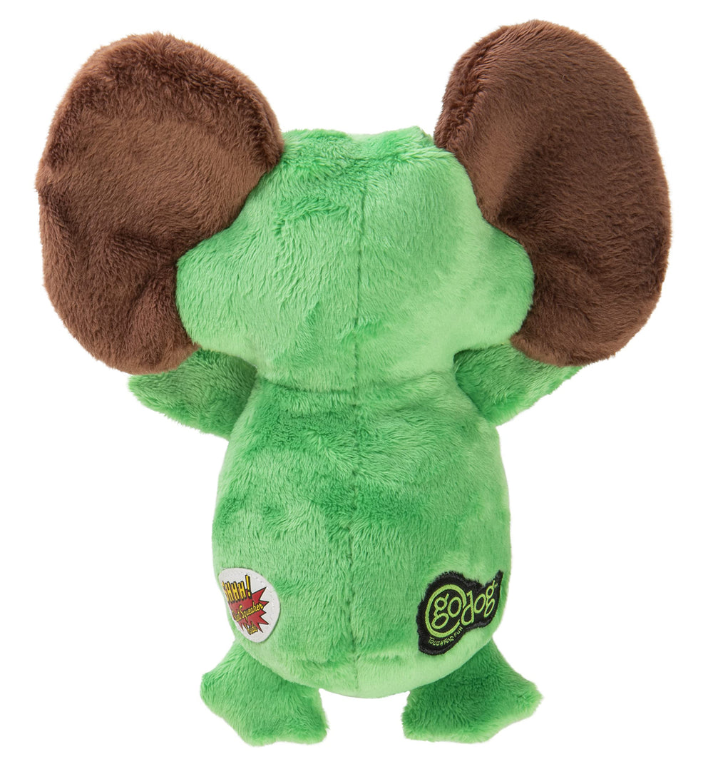 GoDog Flips Gator-Monkey green large reinforced seams for tougher chewers
