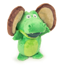 GoDog Flips Gator-Monkey green large side view showing durable play-ready fabric