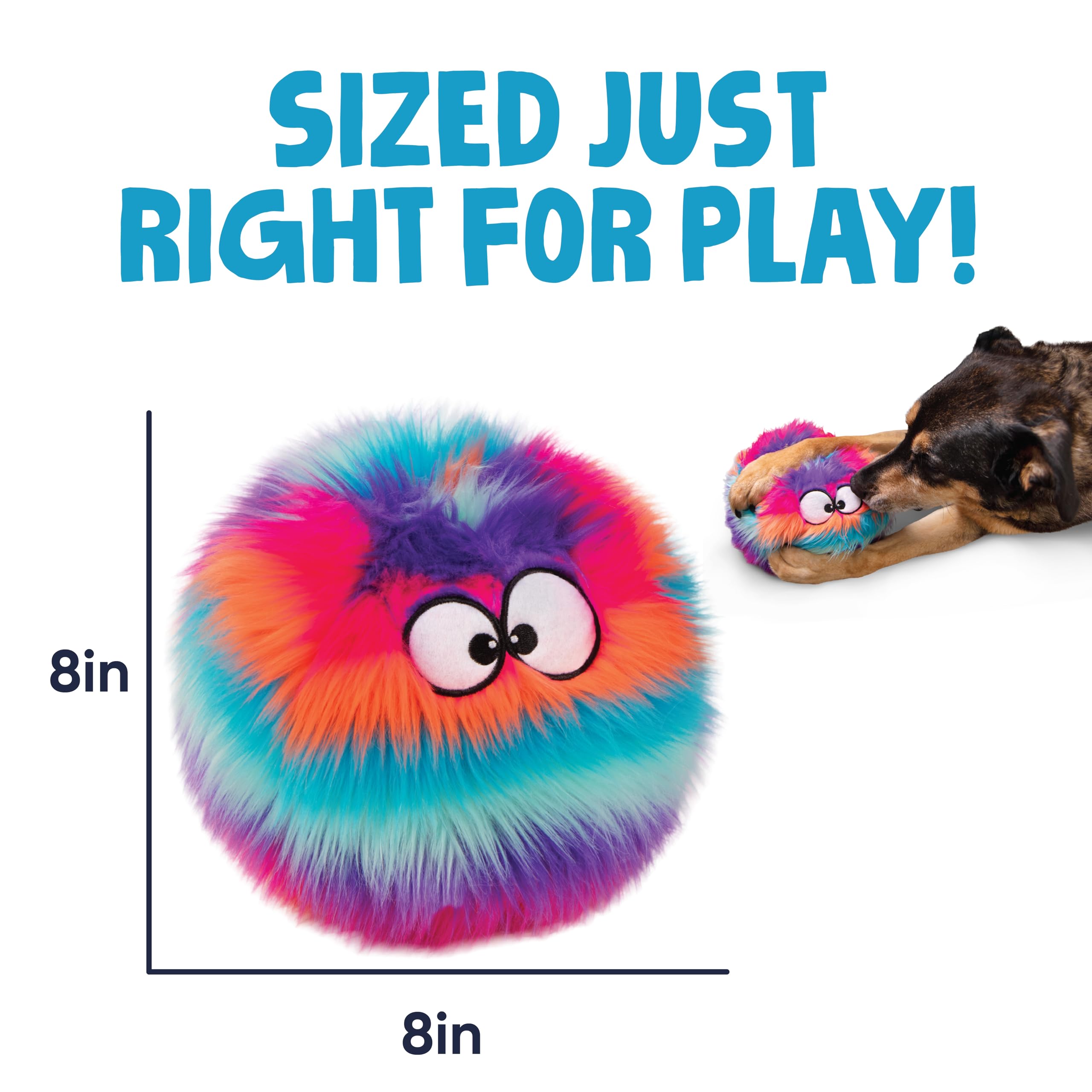 goDog Furballz bright colors grab attention during playtime