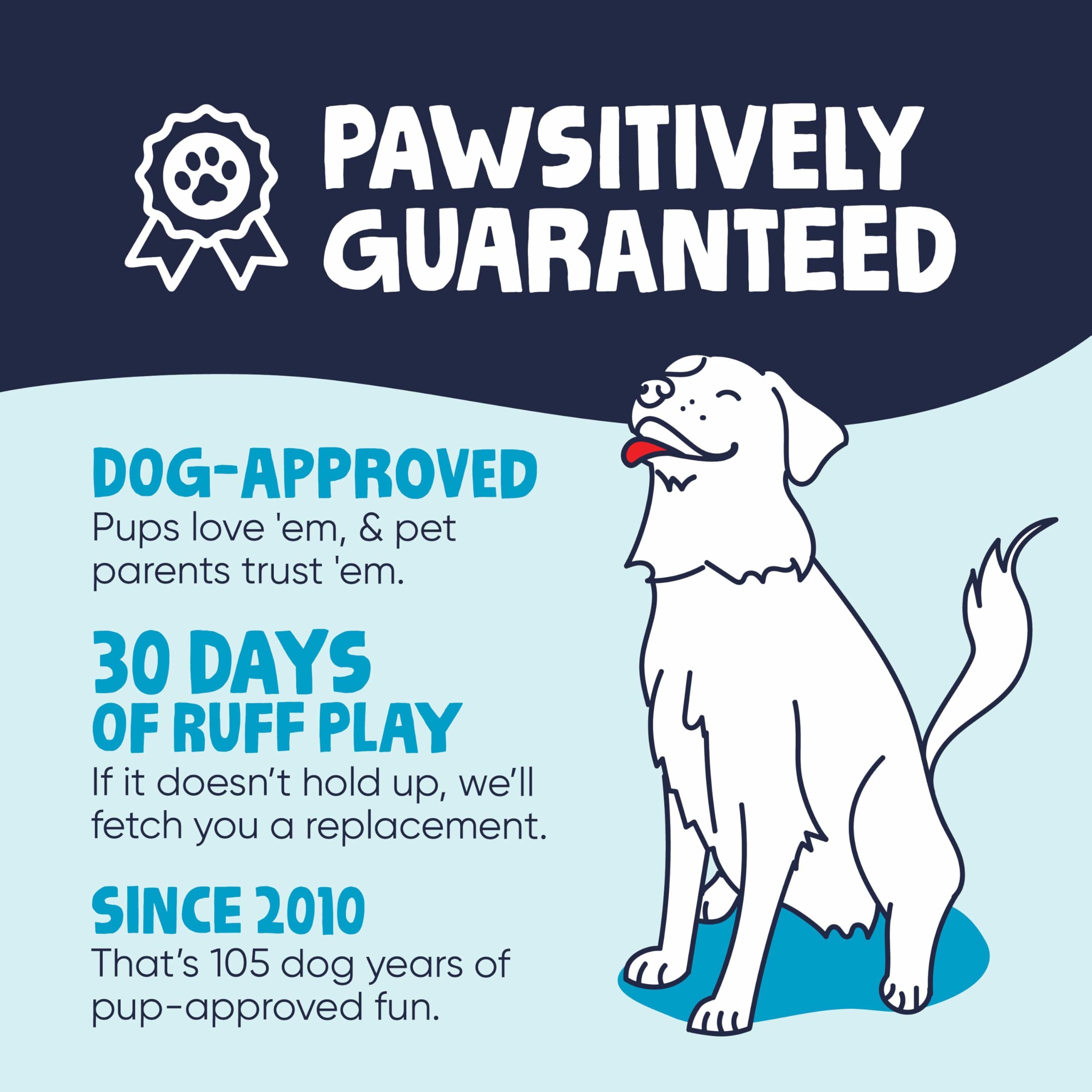 goDog Furballz costuras reforzadas brindan mayor durabilidad para juegos intensos.