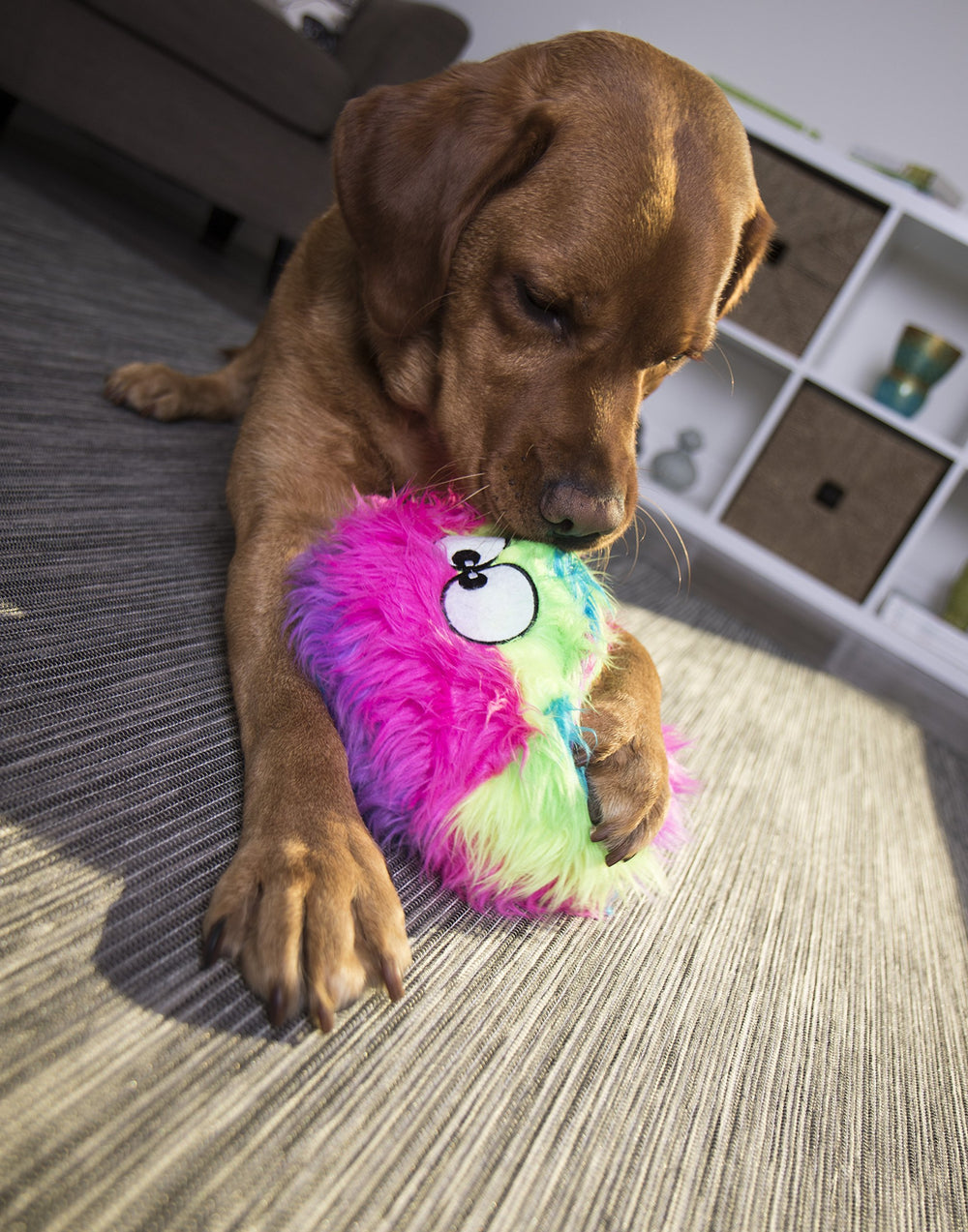 goDog Furballz tecnología de forro resistente para mordidas más duraderas.