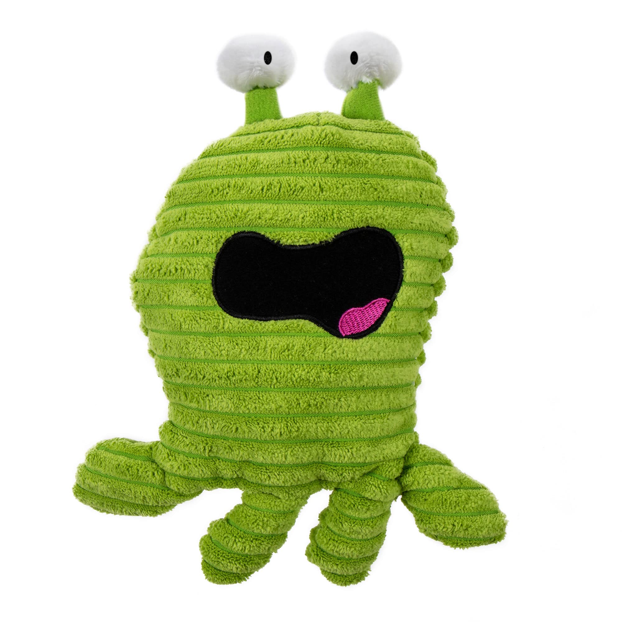 goDog PlayClean germs green toy close-up squeaker boosts interactive play