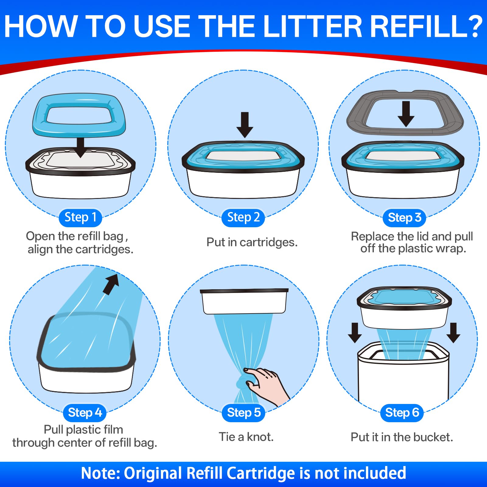 Godyoy easy-install refill process illustrating quick setup