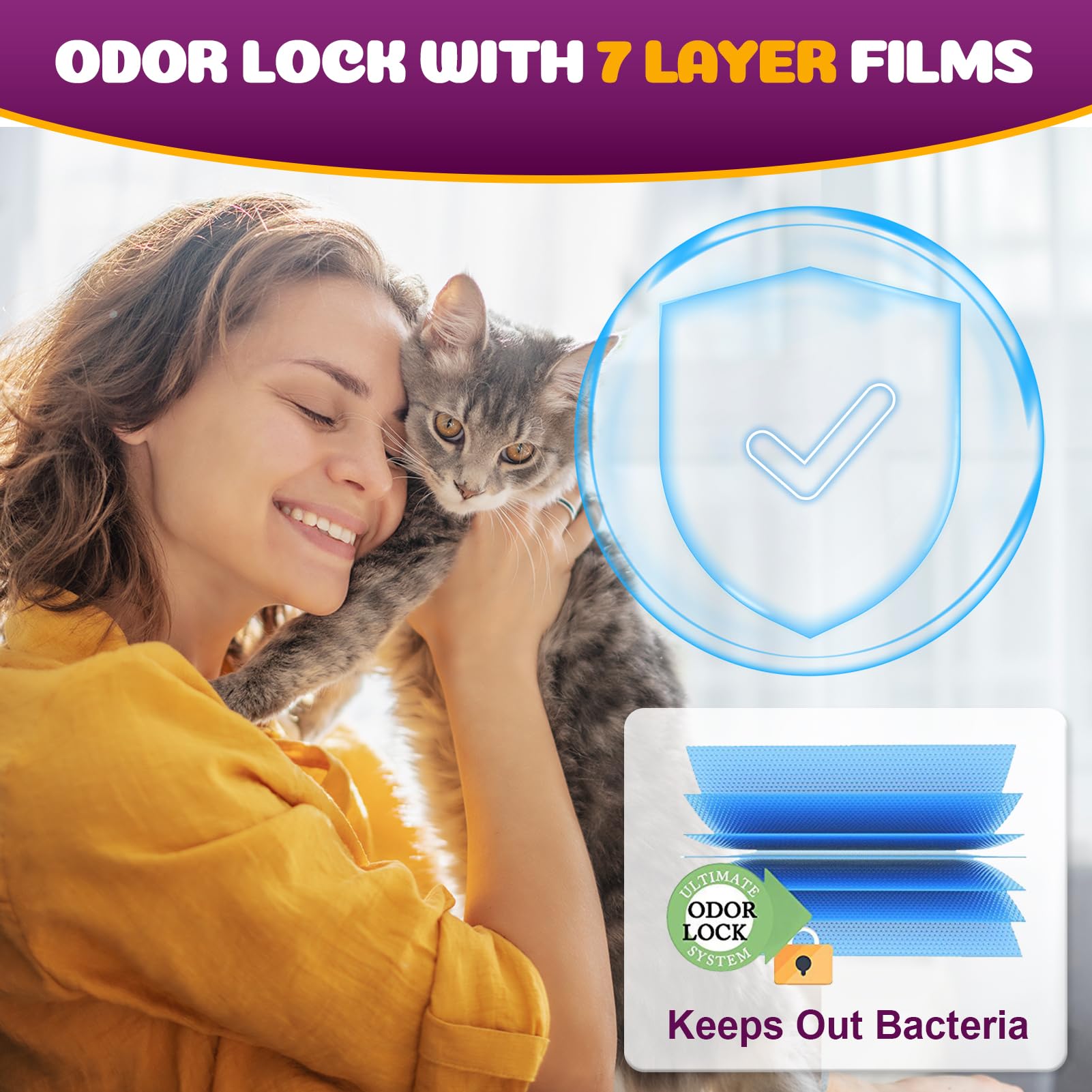 Godyoy easy-tear perforations enable quick bag changes during busy mornings.