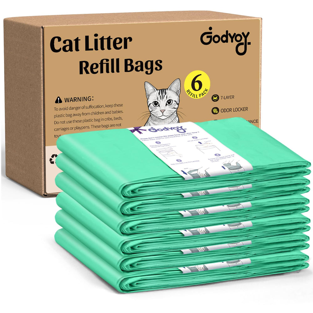 Godyoy easy-use disposal shows mess-free cleanup with thick bag design.
