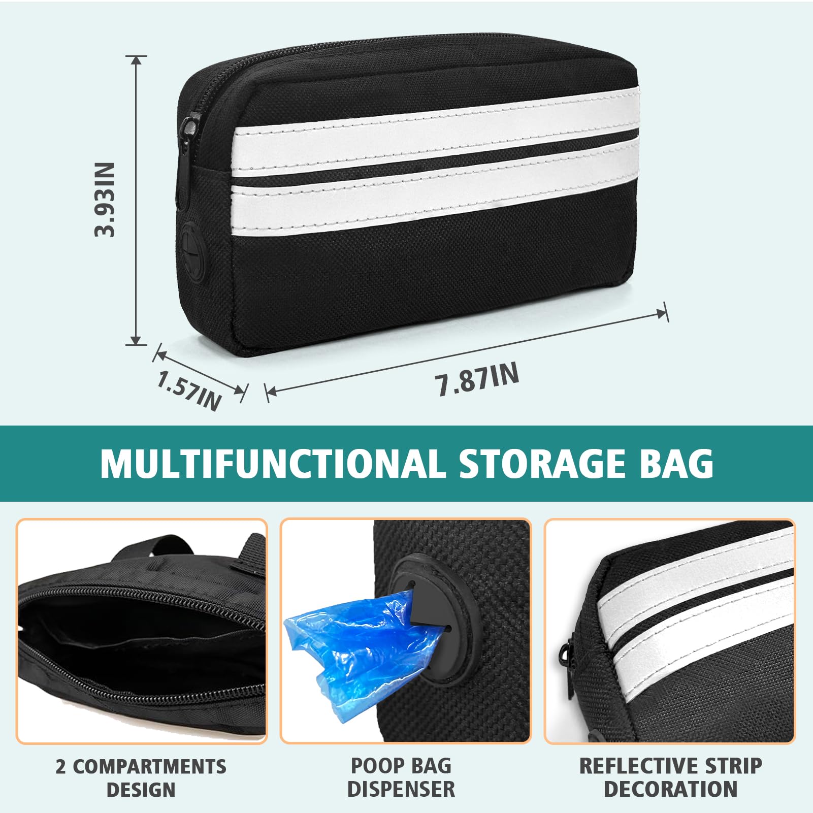 Godyoy removable zipper storage pouch keeps essentials secure