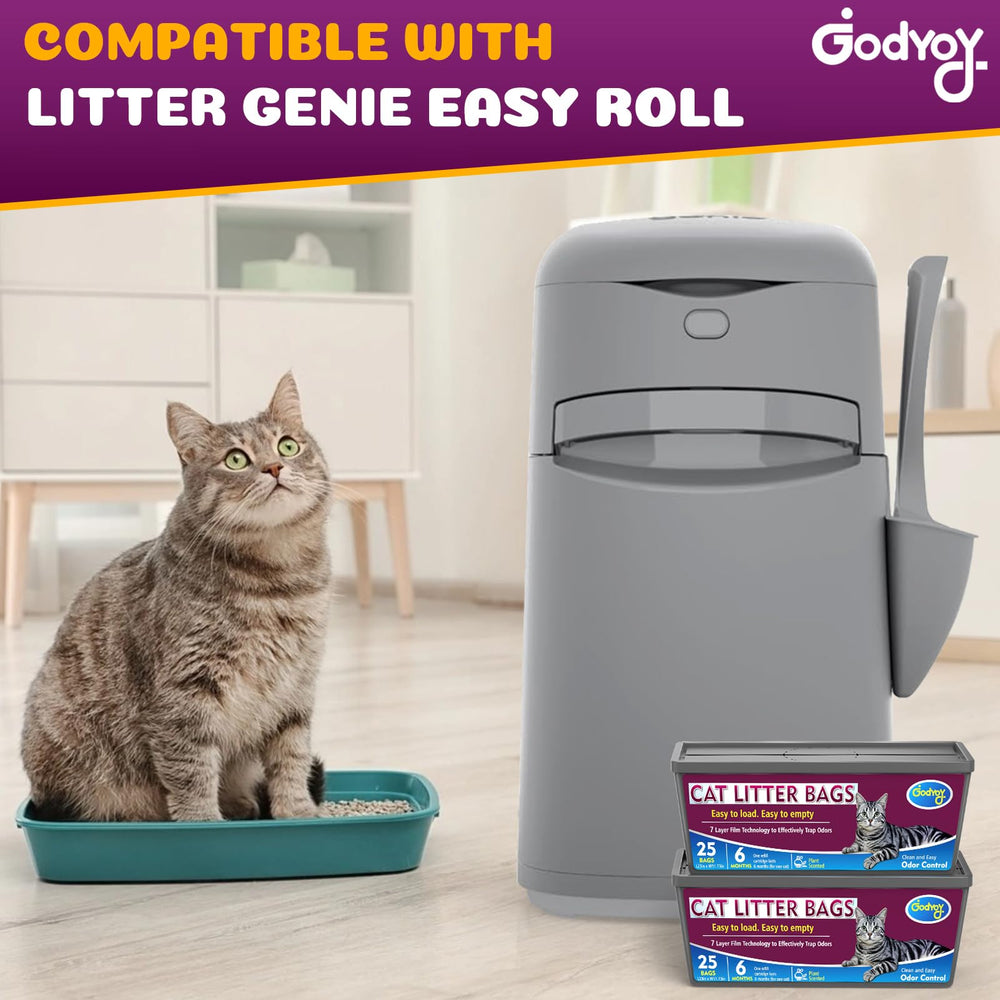 Godyoy two-pack 50-bag setup reduces frequent refills and trips.