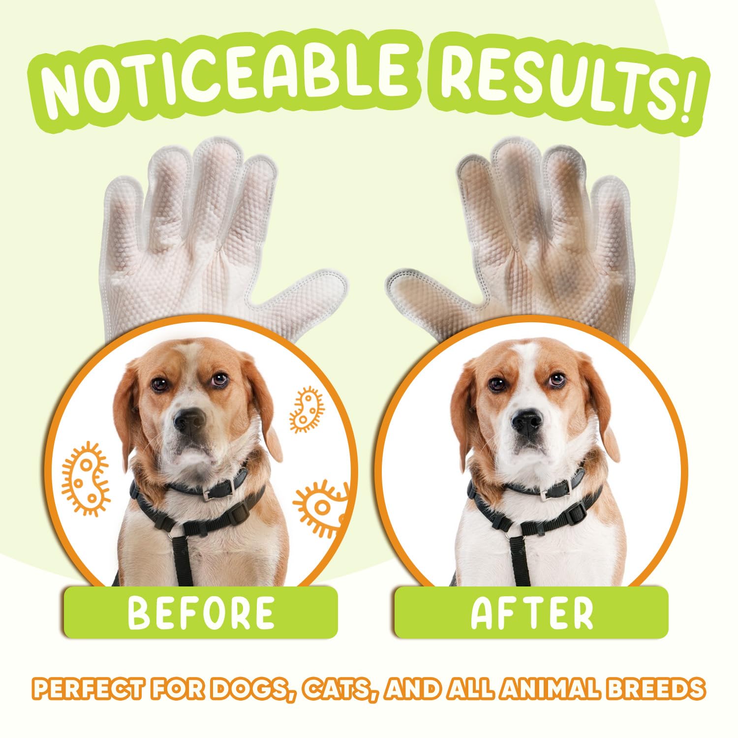 GoEcoVita Pet Glove Wipes Ingredients Coconut Oil nourish coat and skin.