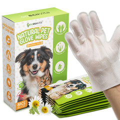 GoEcoVita Pet Glove Wipes Pack are ready for quick, rinse-free cleanups on the go.