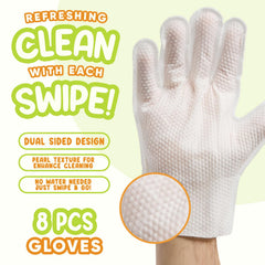 GoEcoVita Pet Glove Wipes Paws Cleaning helps remove dirt and odor from paws.