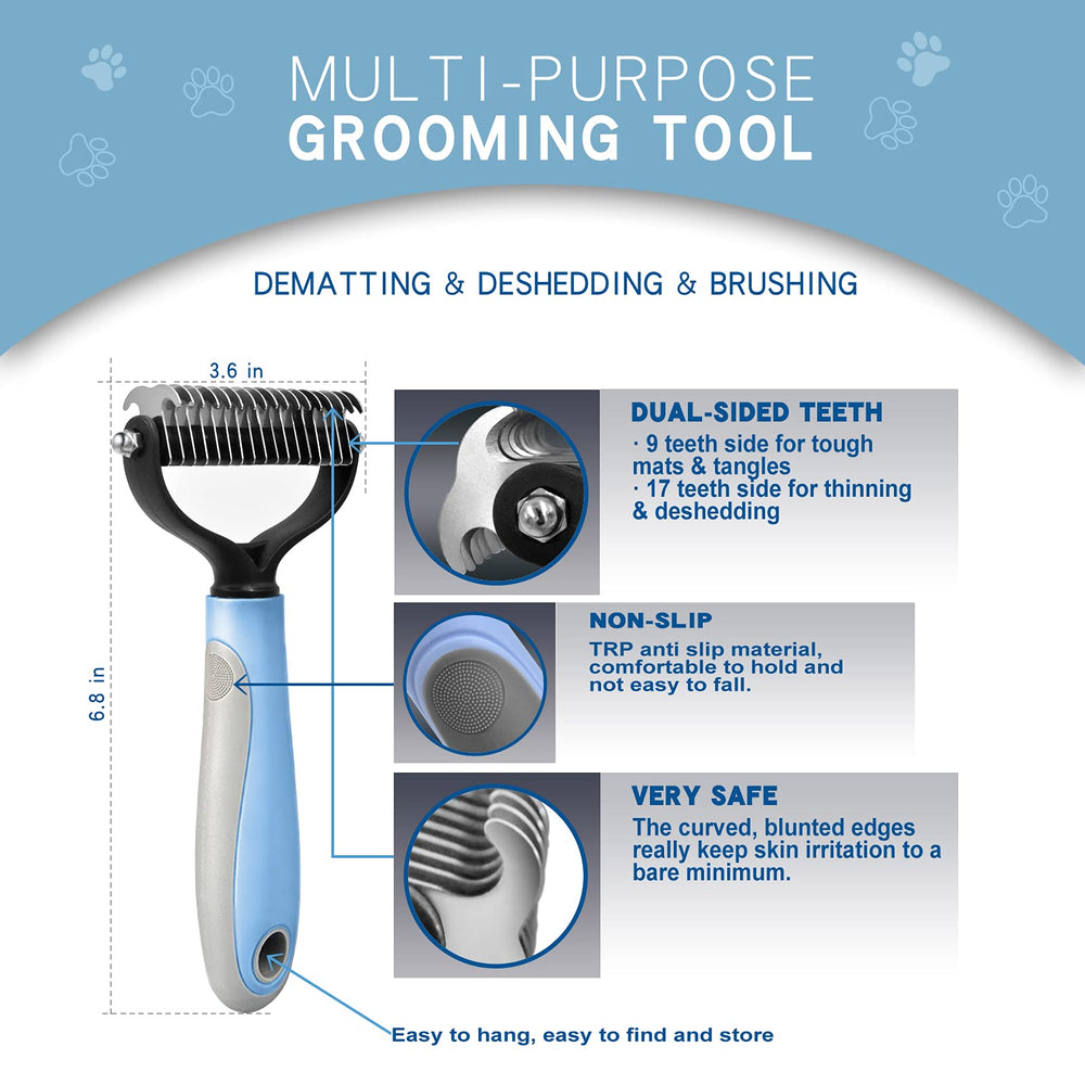 GOESWELL ergonomic anti-slip grip enhances comfort during grooming sessions.