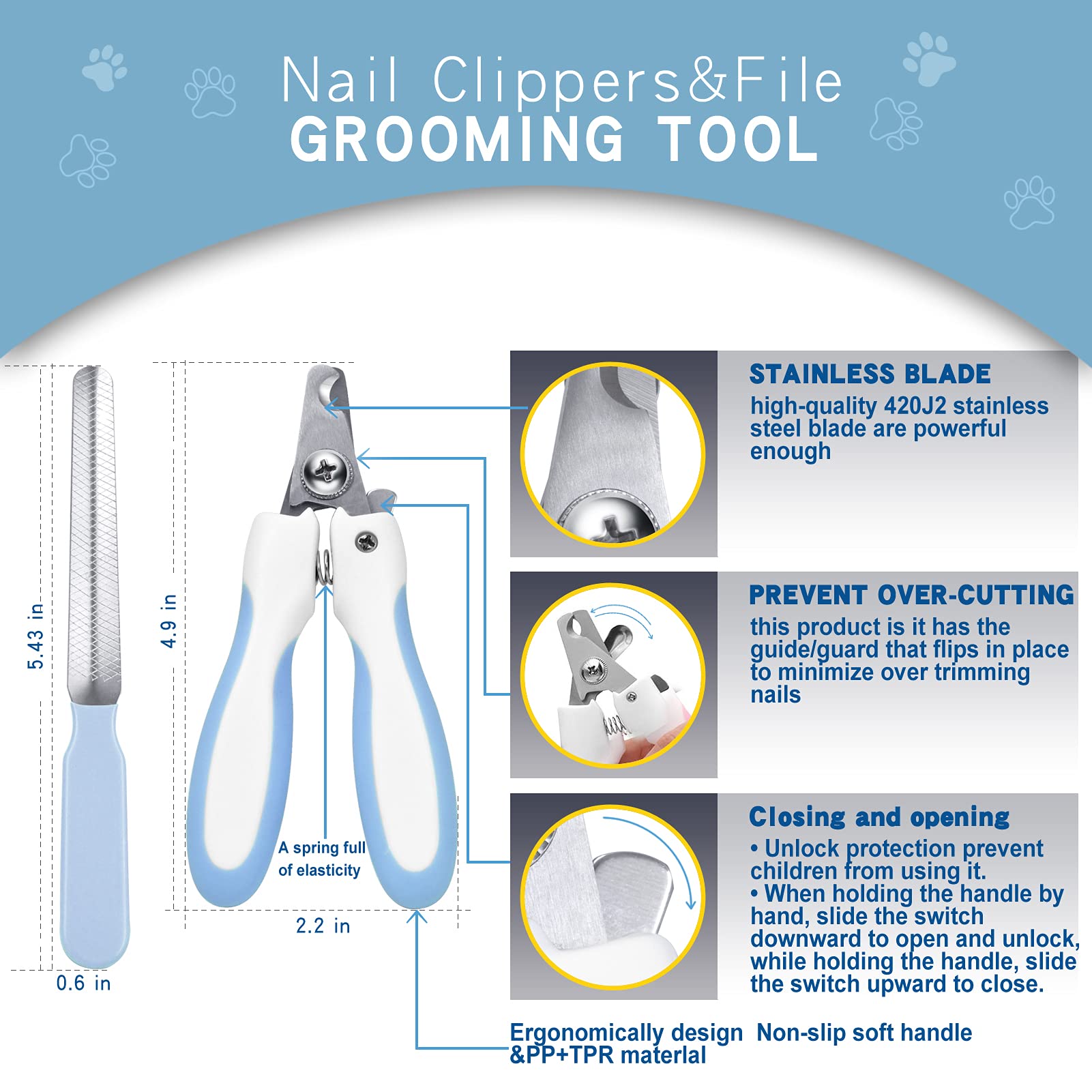 GOESWELL rust-proof stainless steel teeth stay durable and easy to clean.