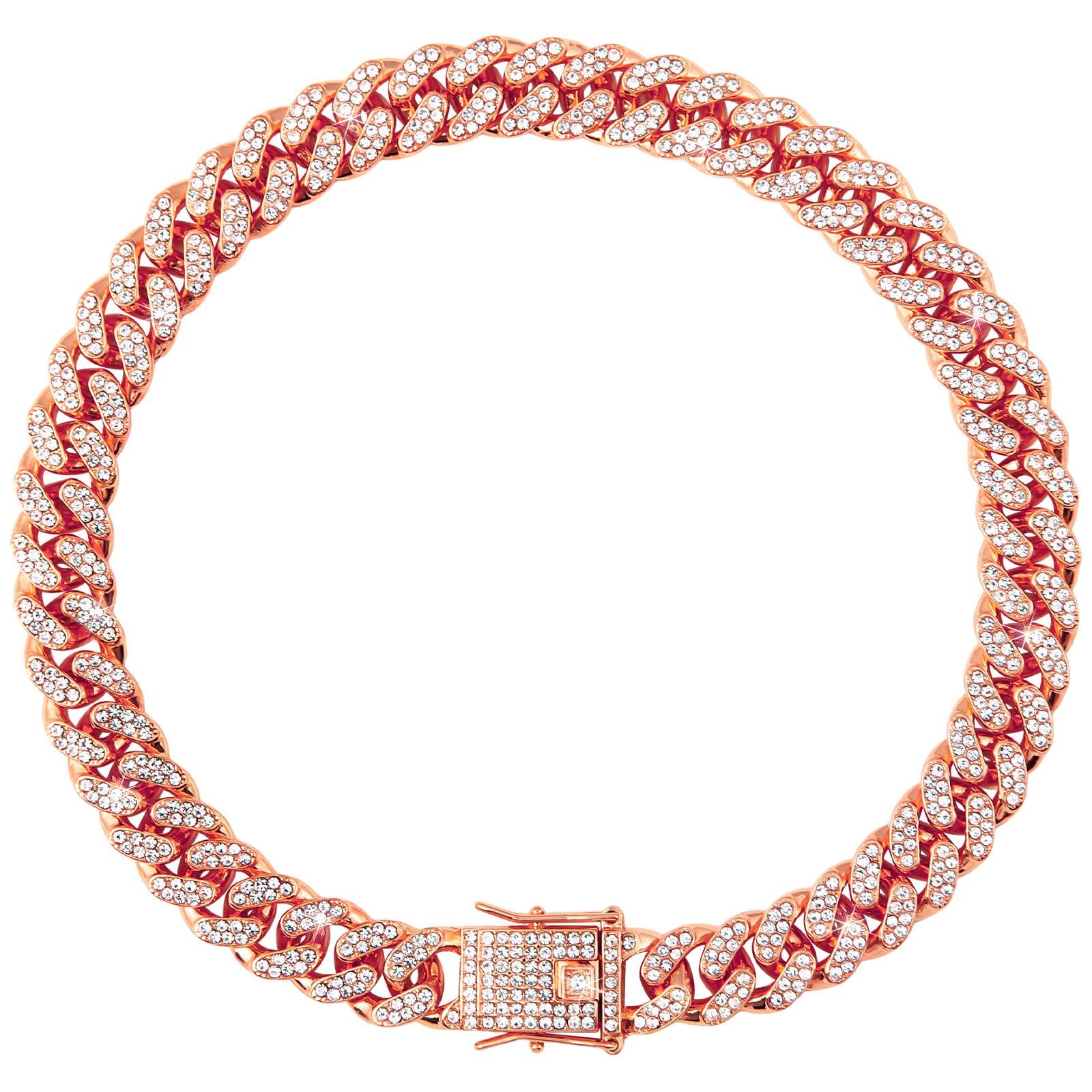 Goetltsch rose gold 18-inch collar for larger pets.