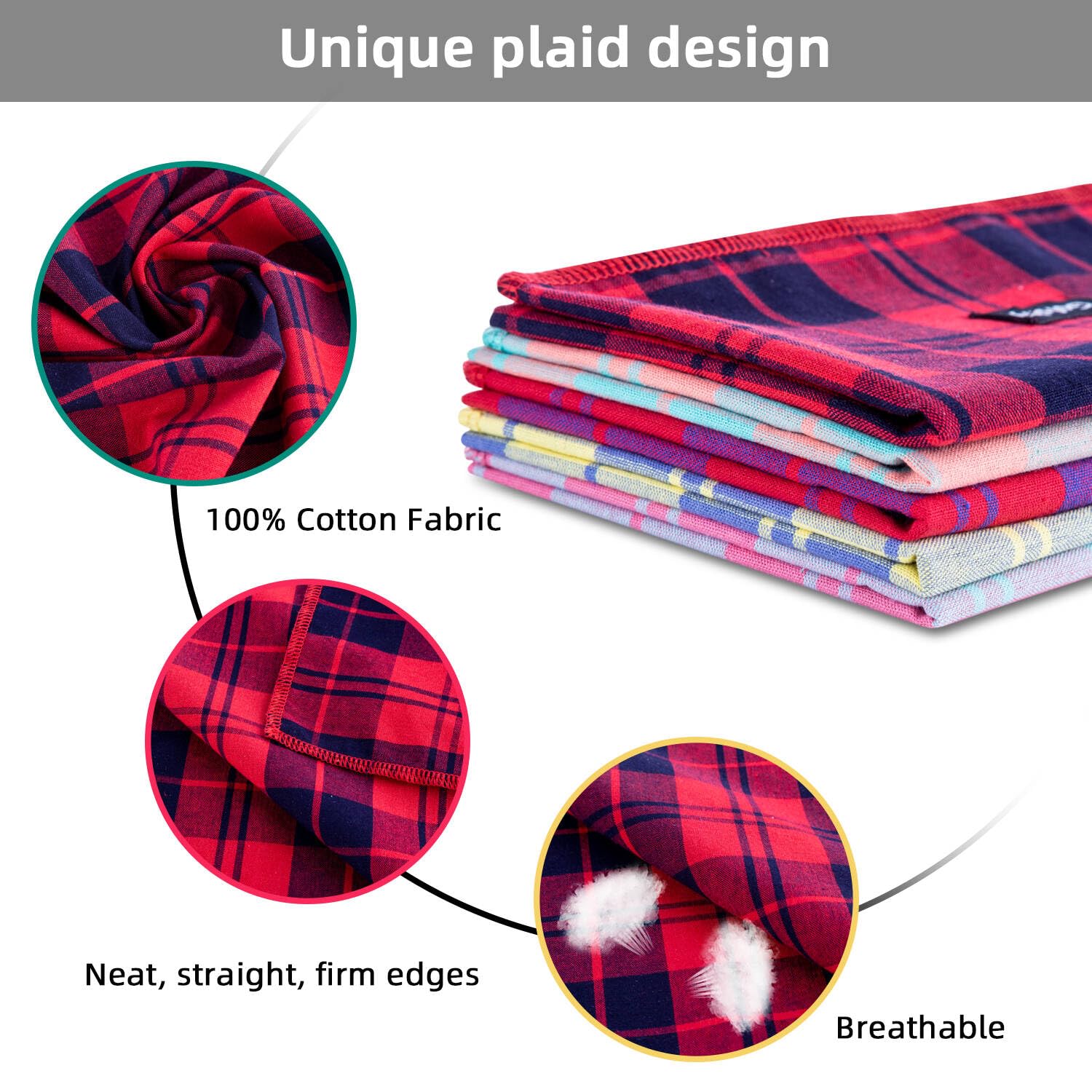 Gofshy adjustable dog bandana shows secure knot friendly wrap for reliable fit.