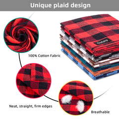 Gofshy buffalo plaid bandana blue for holiday photos and events