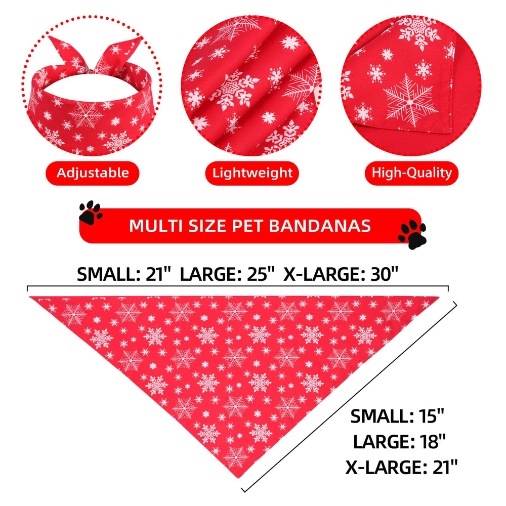 Gofshy Christmas dog bandana Christmas-tree design, great for festive photos and celebrations.