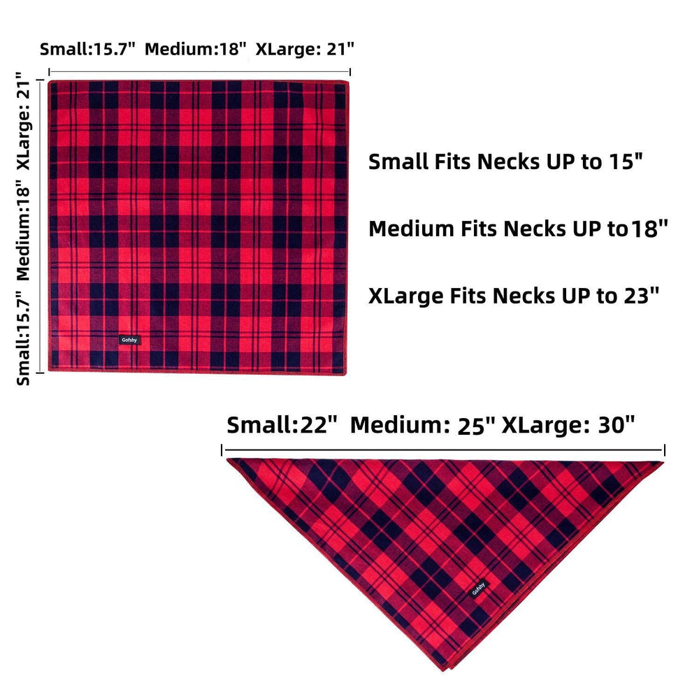 Gofshy dog bandana XLarge vibrant colors brighten every outing.