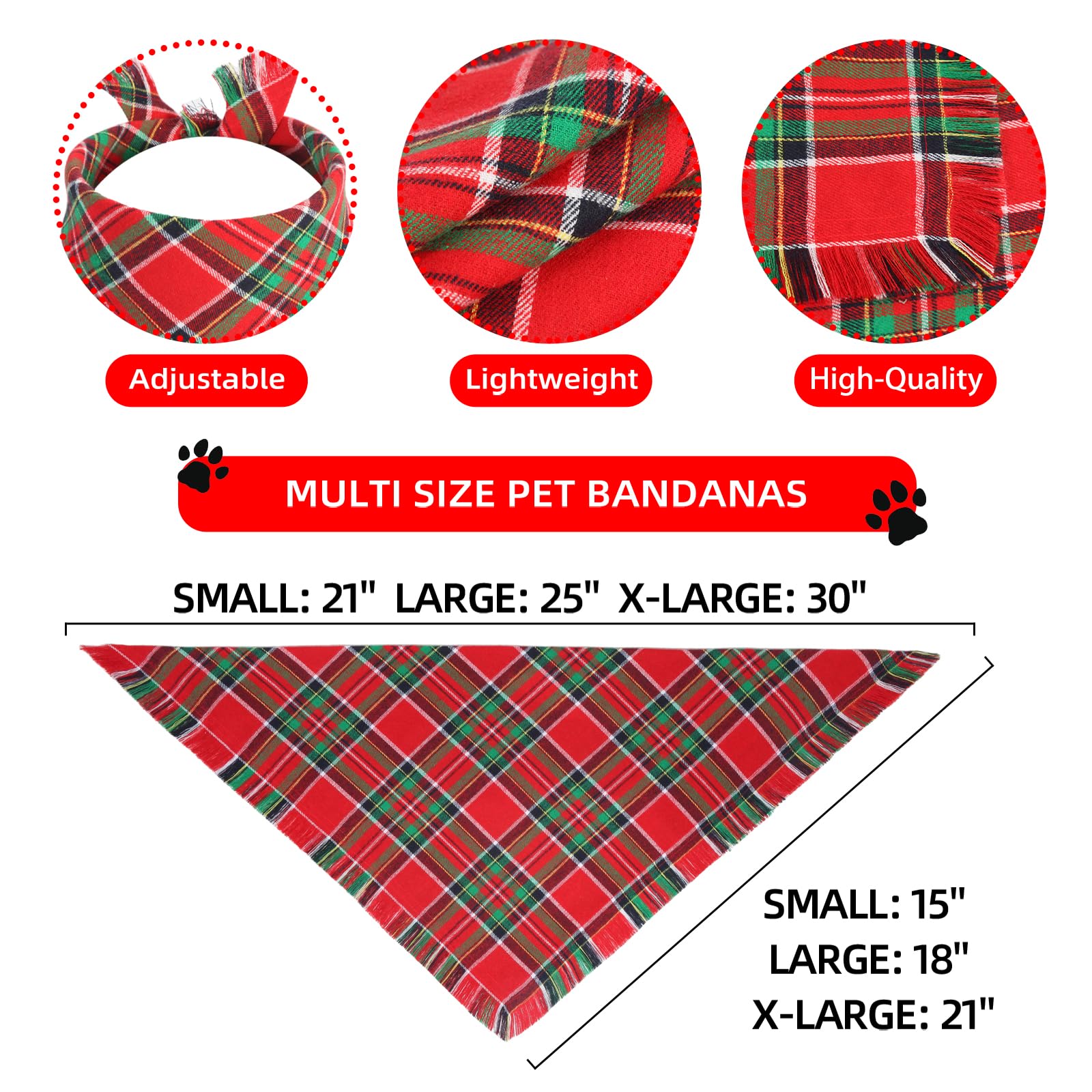 Gofshy reversible triangle dog bandana showing two stylish looks at a glance