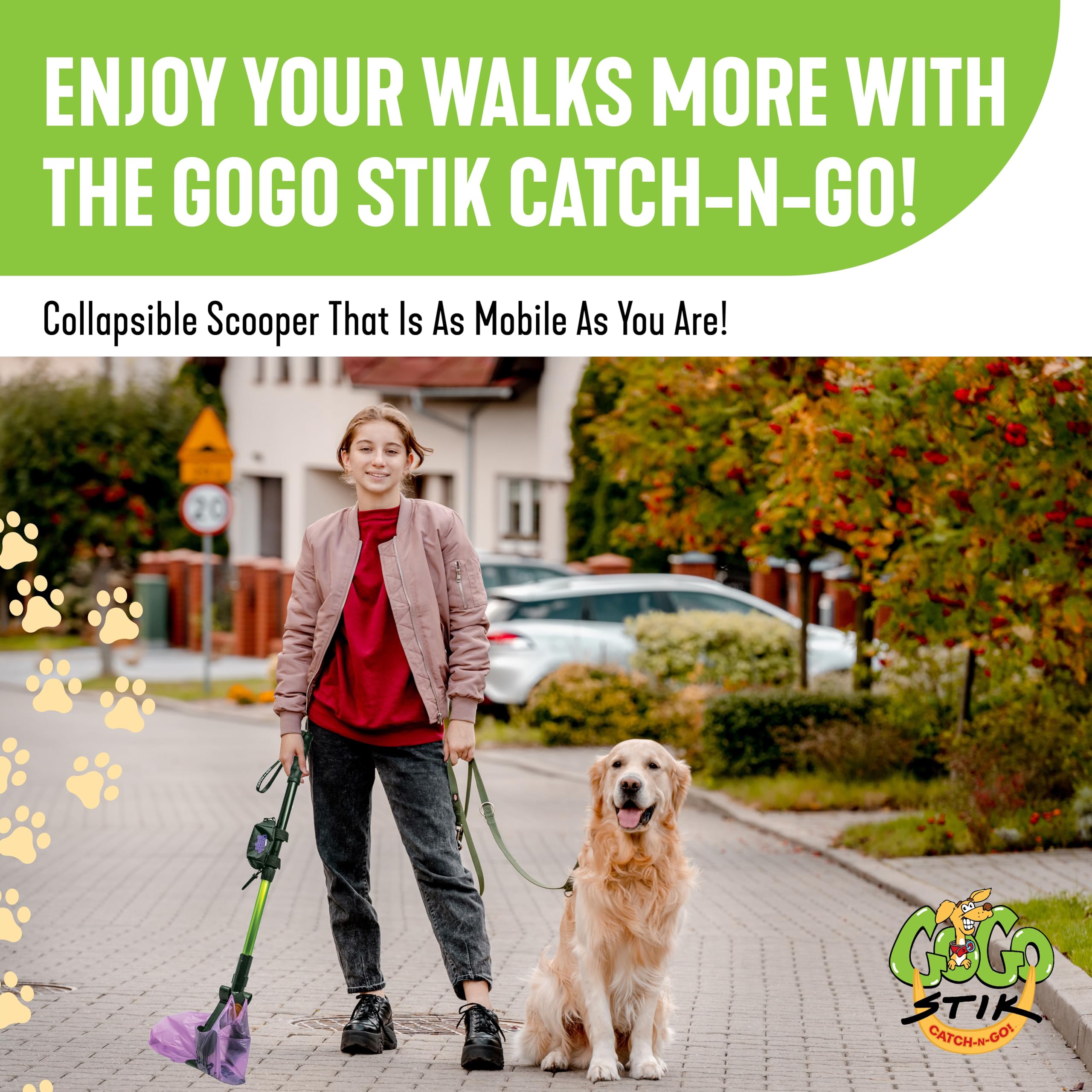 GoGo Stik Dootie bags pack for quick cleanup on walks