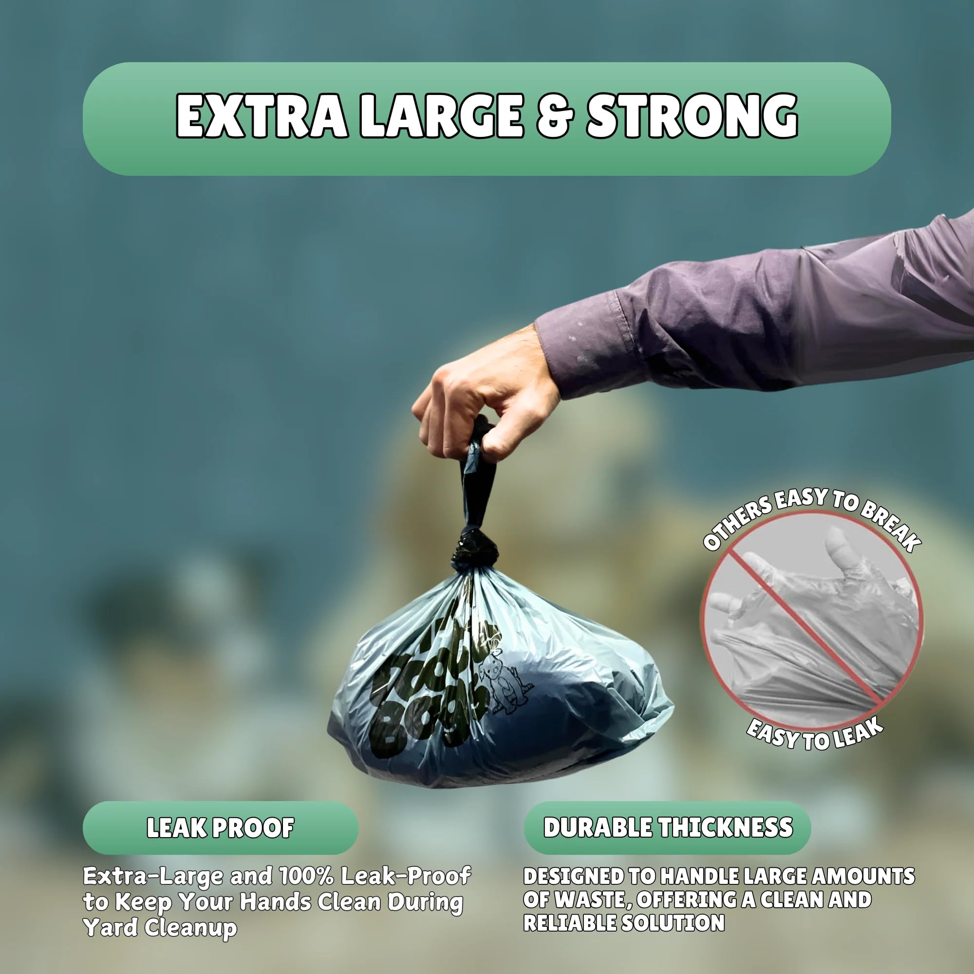 GoGo Stik Heavy Dootie Bags multi-use for dog waste and more