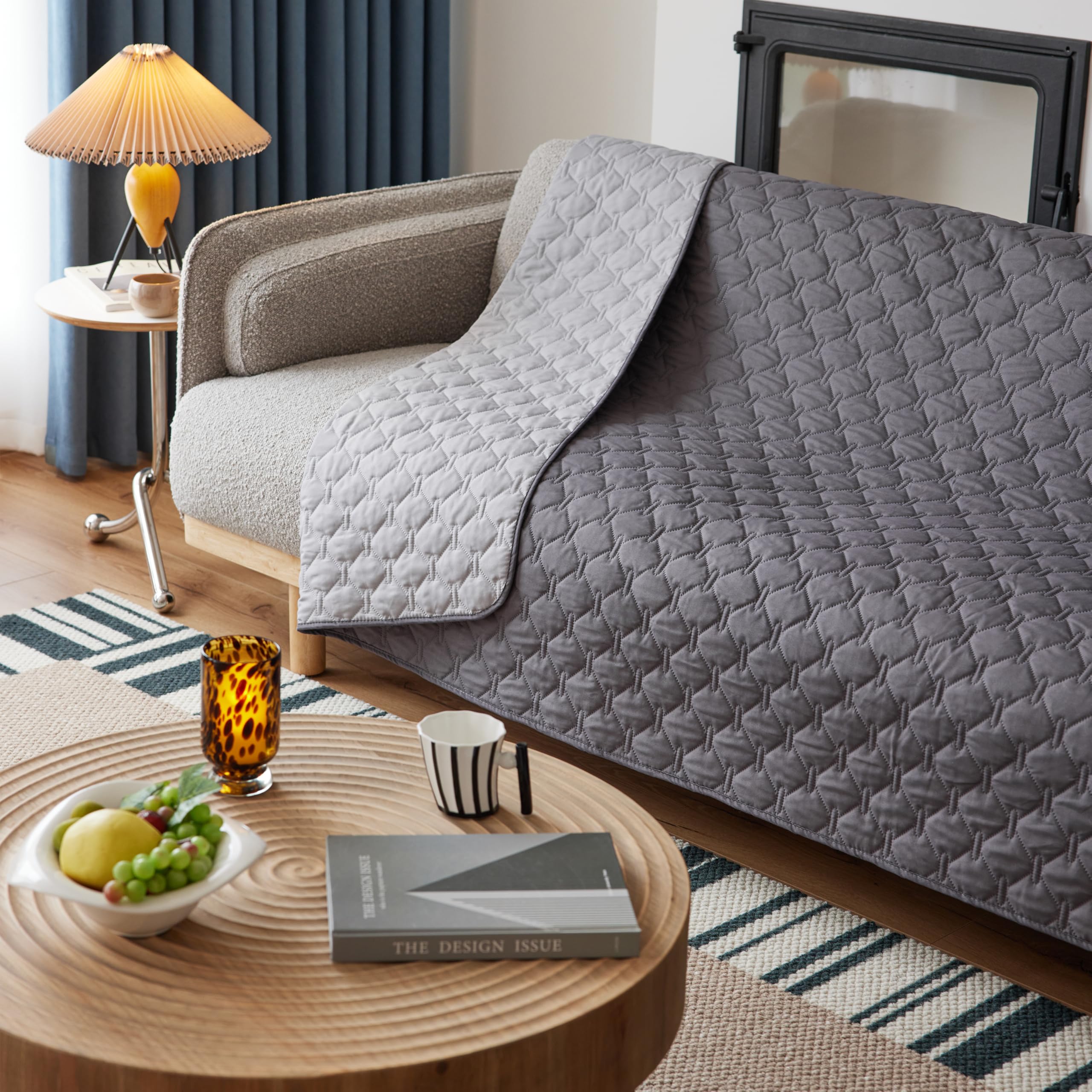gogobunny 30x70 inch blanket on sofa demonstrates generous coverage