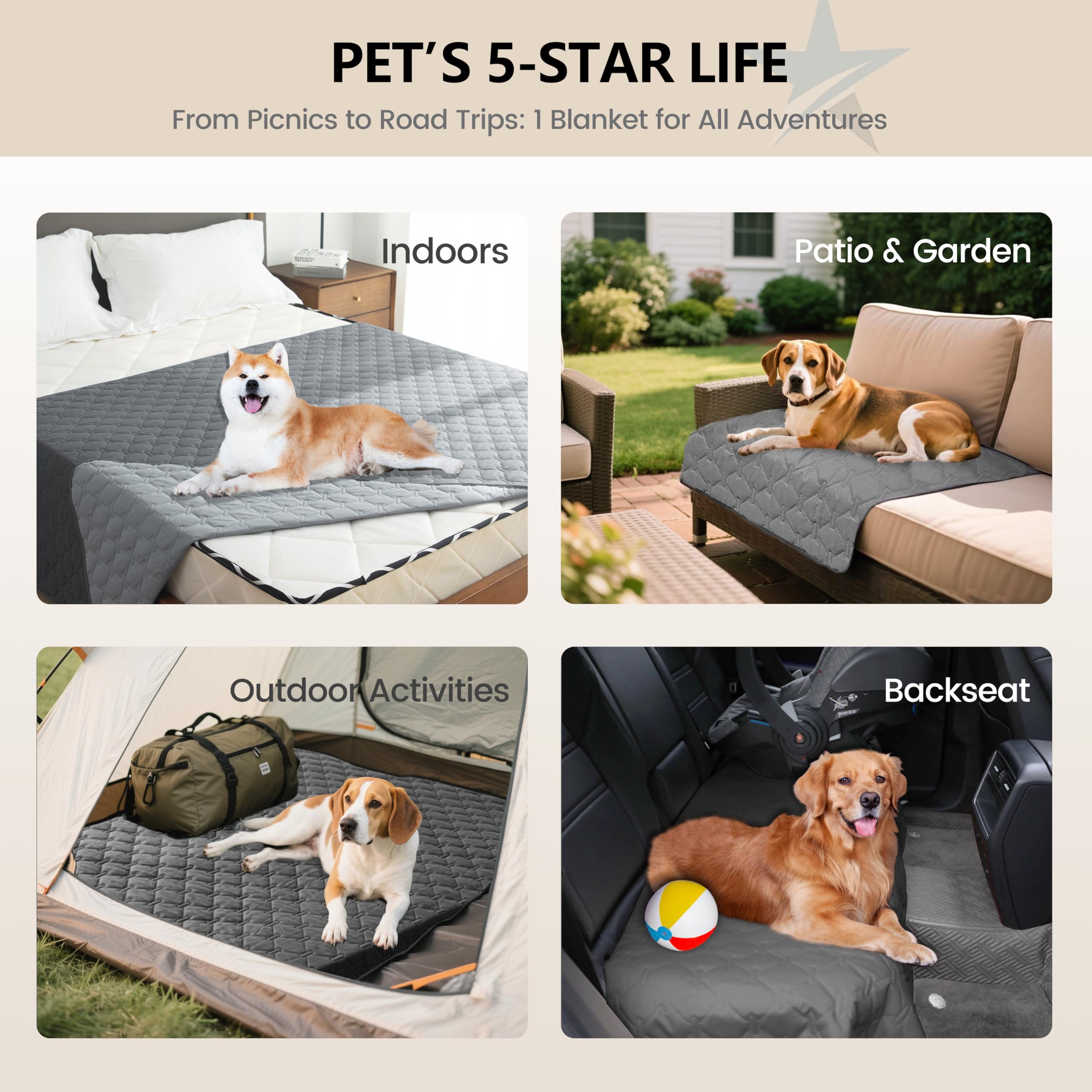 gogobunny 3x stronger waterproof blanket shows durable protection from spills.