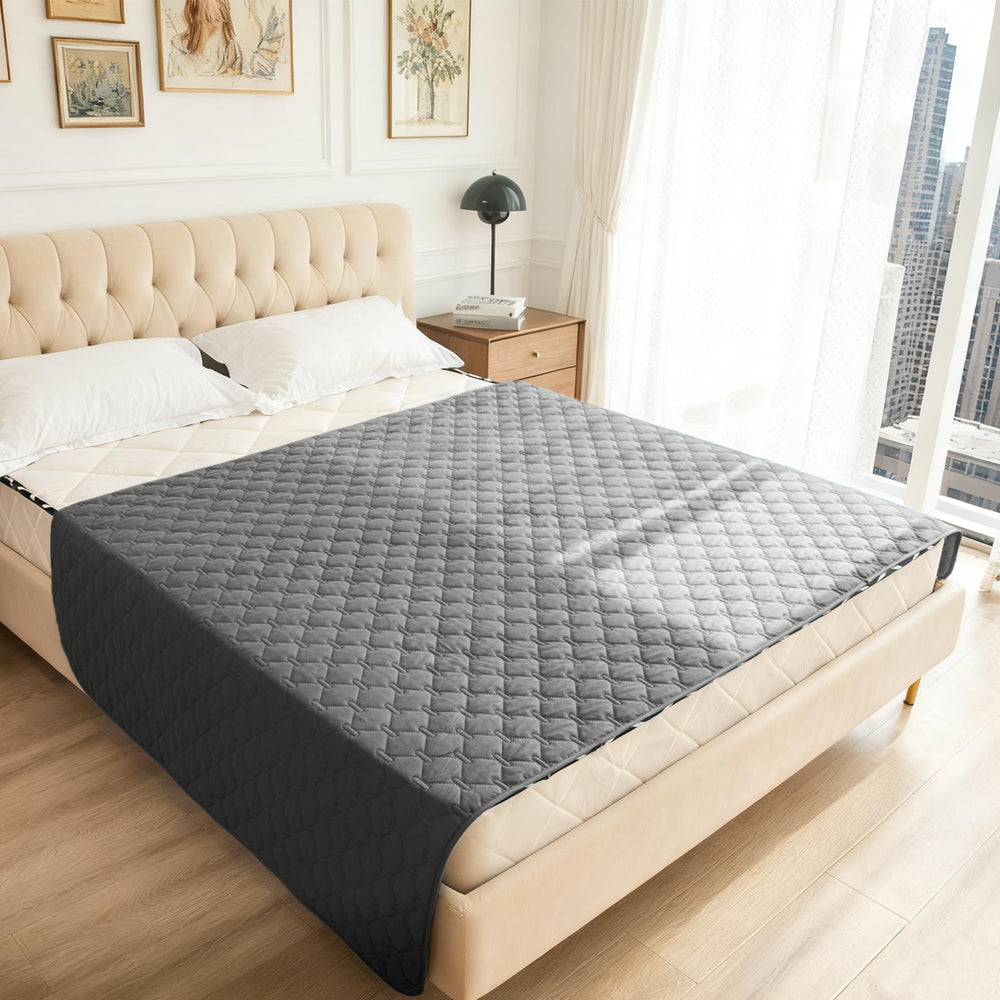 gogobunny 82x82 inch size displayed on a large sofa for full coverage.