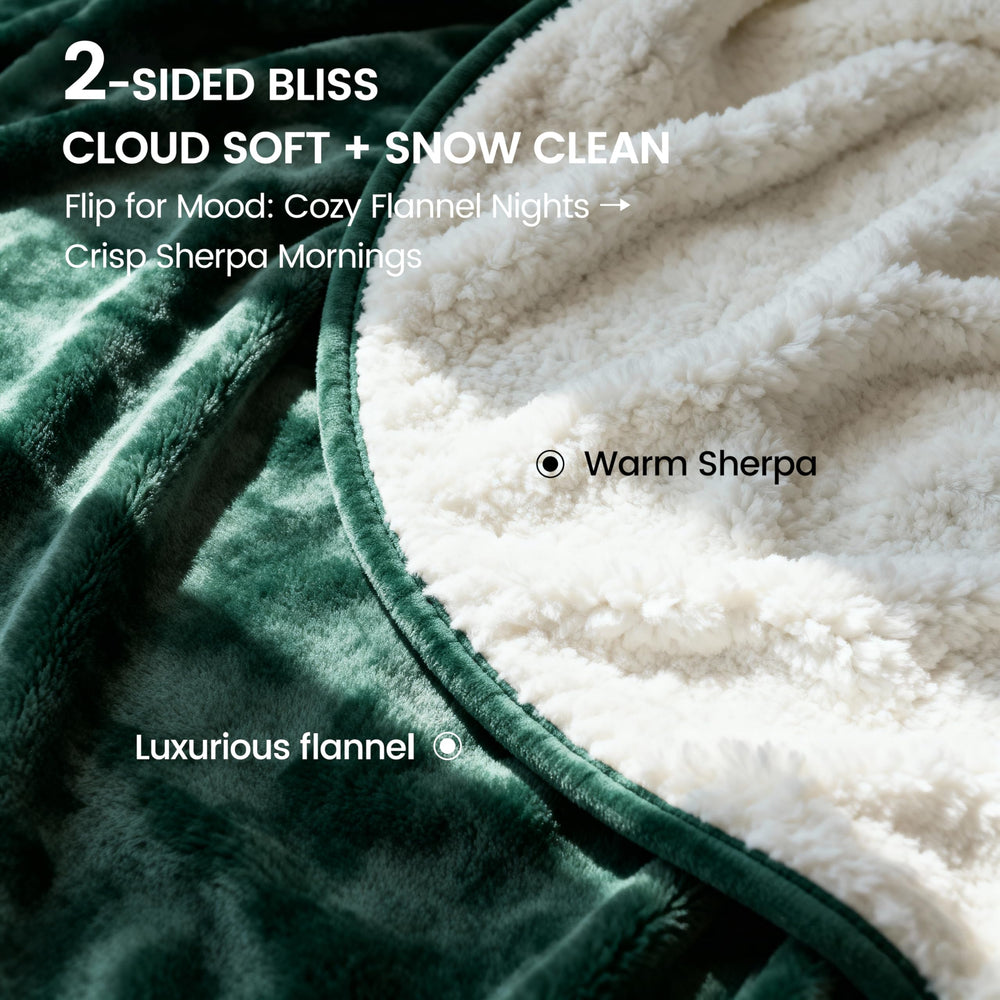 gogobunny bed blanket forest green liquid spill protection shown on chair