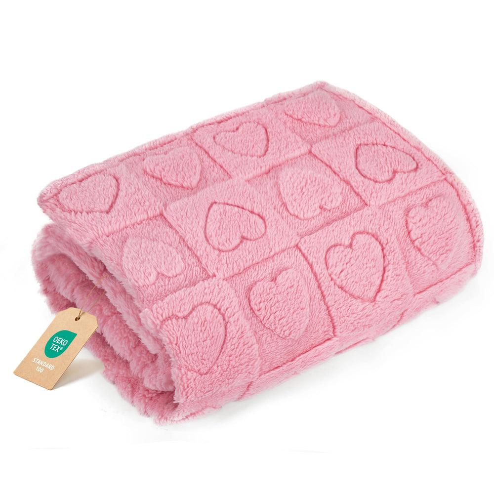 gogobunny calming plush blanket close-up 300gsm coral fleece for cozy warmth and gentle skin touch